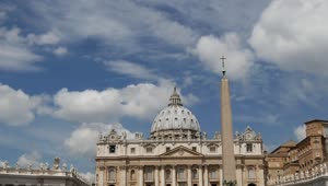 Free Video Stock time lapse of st peters basilica in the vatican Live Wallpaper