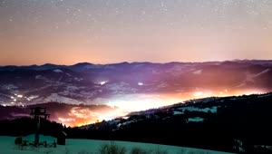 Free Video Stock time lapse of the milky way seen from the mountains Live Wallpaper