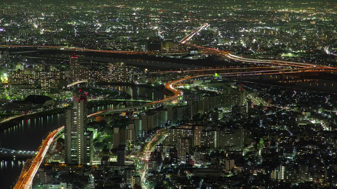 Download Free Video Stock time lapse of the tokyo cityscape at night Live Wallpaper