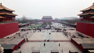 Free Video Stock time lapse of tourist in the forbidden city Live Wallpaper