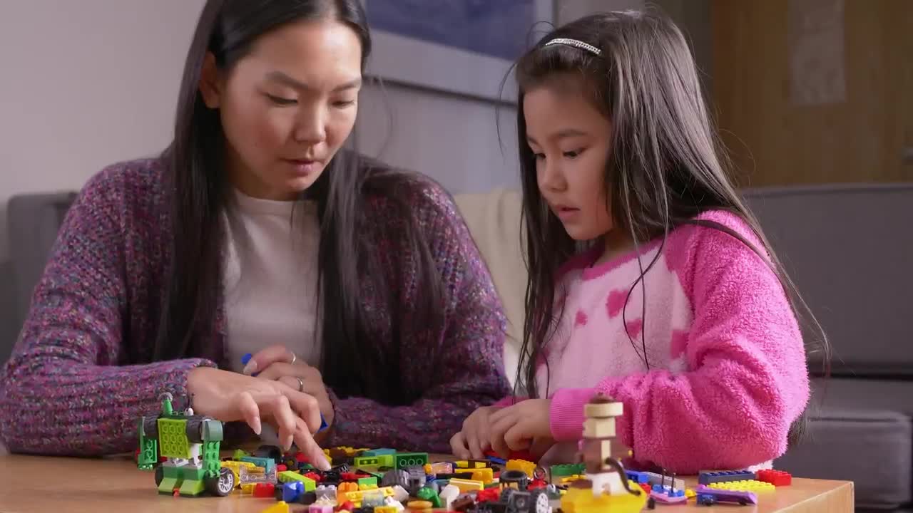 Download Free Video Stock timelapse of a mother playing with her daughter Live Wallpaper