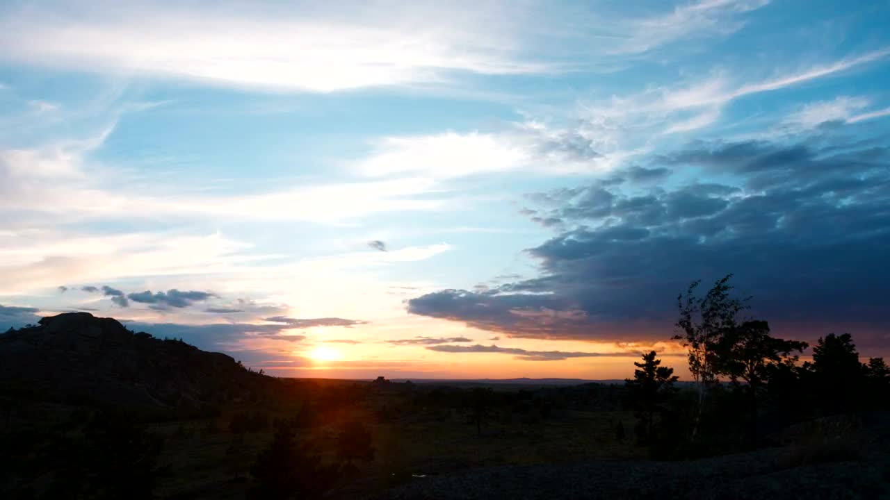 Download Free Video Stock timelapse of sunset in the wild Live Wallpaper