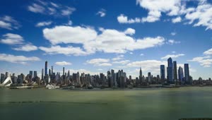 Free Video Stock timelapse of the sky above new york Live Wallpaper