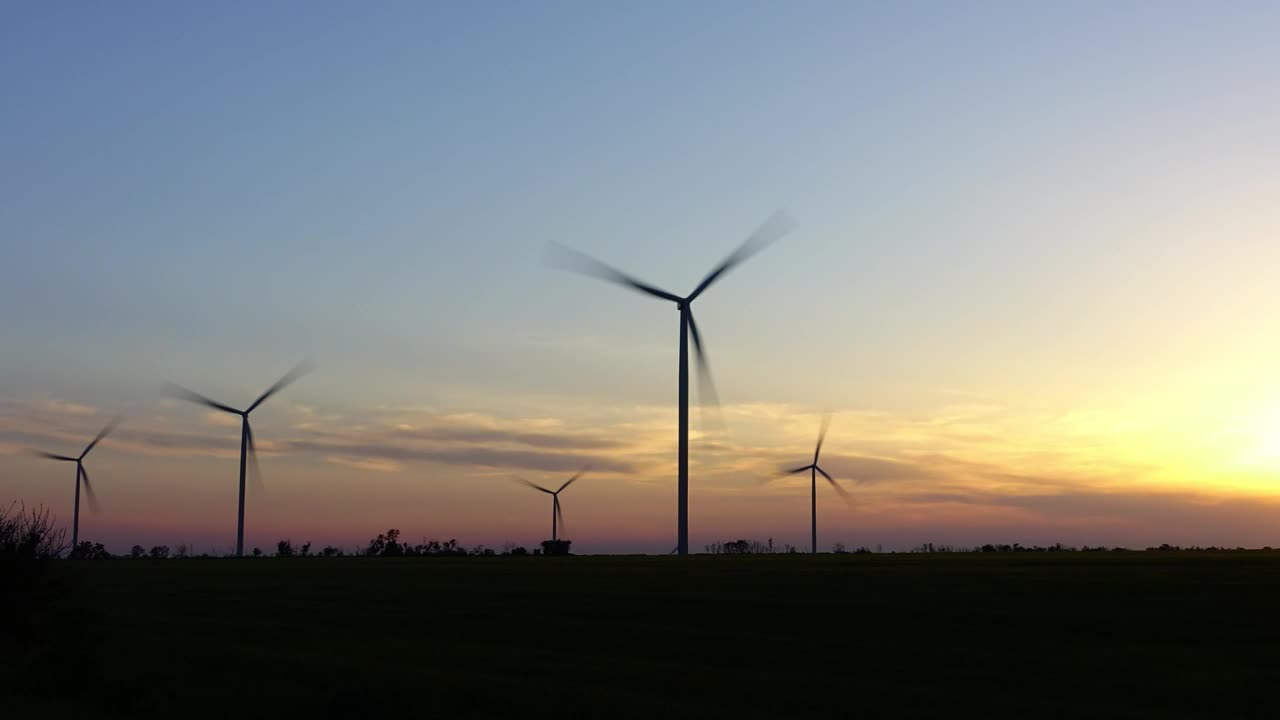 Download Free Video Stock timelapse of wind turbines Live Wallpaper