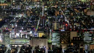 Free Video Stock tokyo cityscape and streets by night Live Wallpaper