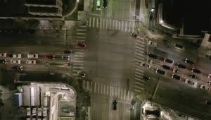 Free Video Stock top aerial shot of a vehicular crossing Live Wallpaper