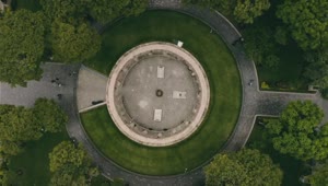 Free Video Stock top aerial view of a monument park Live Wallpaper