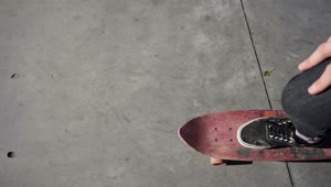 Free Video Stock top pov of a boy riding skateboard Live Wallpaper
