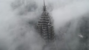 Free Video Stock top view of the jin mao tower in shanghai Live Wallpaper