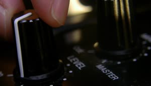 Free Video Stock touching the knobs on a dj mixer Live Wallpaper