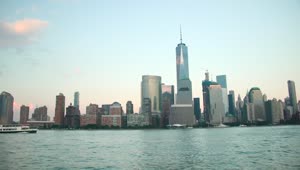 Free Video Stock tour boat in lower manhattan Live Wallpaper