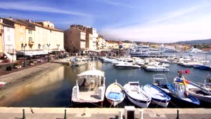 Free Video Stock tourist harbor in france Live Wallpaper