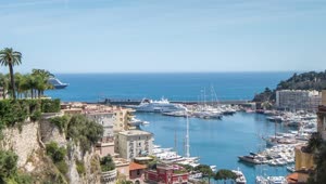 Free Video Stock tourist port with luxury yachts Live Wallpaper