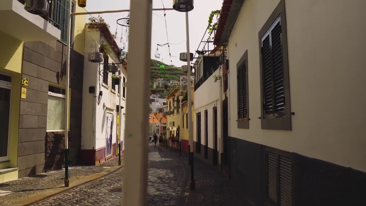 Download Free Video Stock tourist town near the sea Live Wallpaper