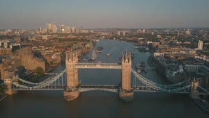 Free Video Stock tower bridge in a river in london Live Wallpaper
