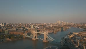 Free Video Stock tower bridge in london aerial shot Live Wallpaper