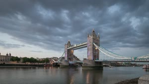Free Video Stock tower bridge in london during sunset Live Wallpaper