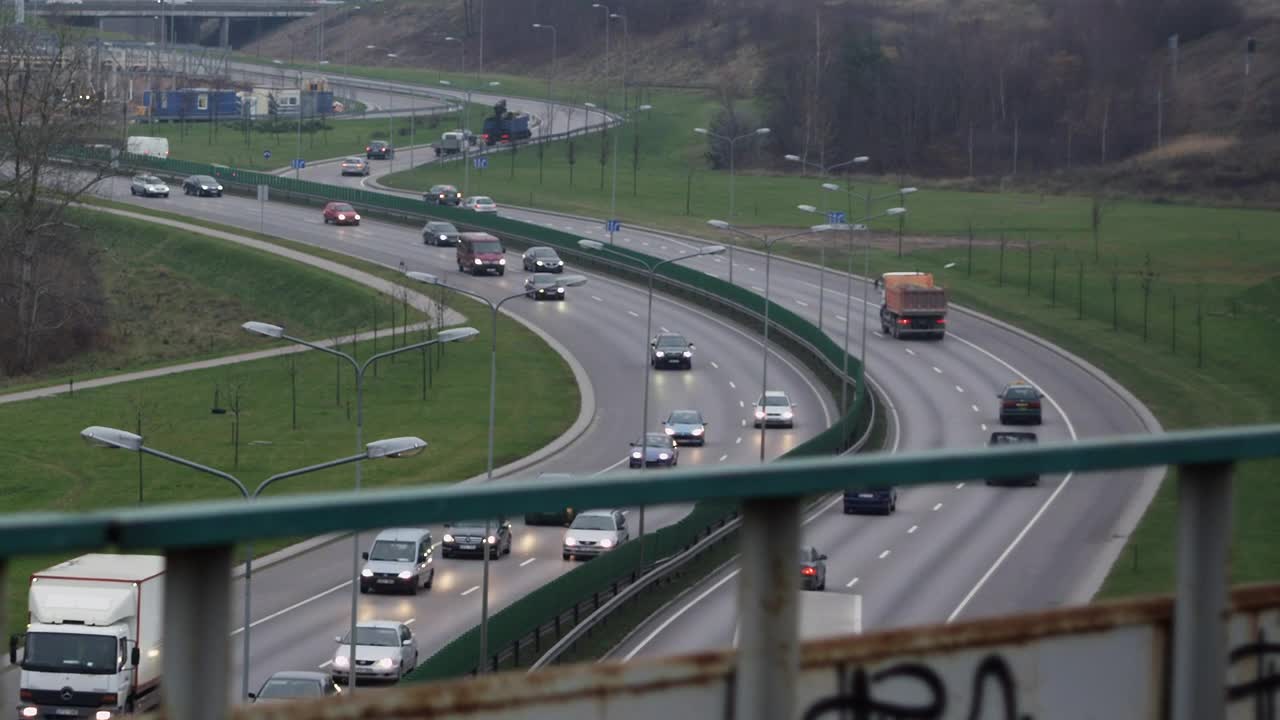 Download Free Video Stock traffic in the highway Live Wallpaper