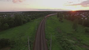 Free Video Stock train heading across the russian countryside Live Wallpaper