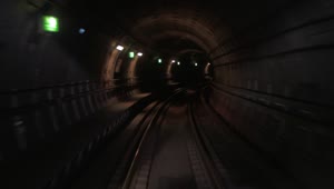 Free Video Stock train moving through a tunnel Live Wallpaper
