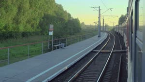 Free Video Stock train view in slow motion Live Wallpaper