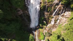 Free Stock Video Waterfall Seen From The Top Live Wallpaper