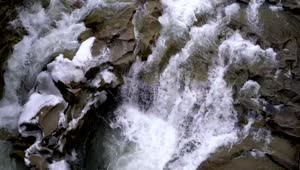 Free Stock Video Water Flowing Through The Rocks In The Mountain Live Wallpaper