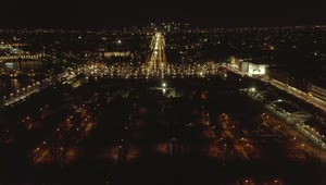 Free Stock Video View Of Paris At Night Aerial Front Shot Live Wallpaper