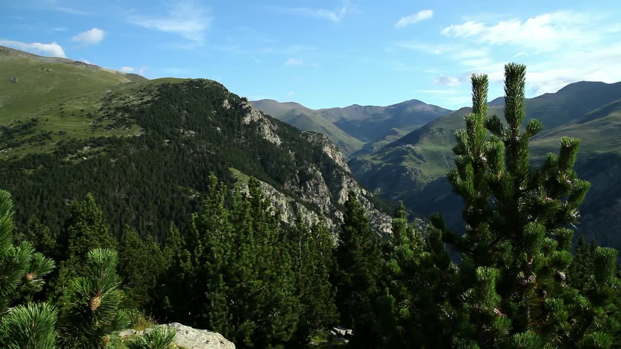 Download Free Stock Video View Of A Landscape From The Top Of A Mountain Live Wallpaper