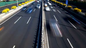 Free Stock Video Vehicles Traveling Fast On A Highway In The City Live Wallpaper
