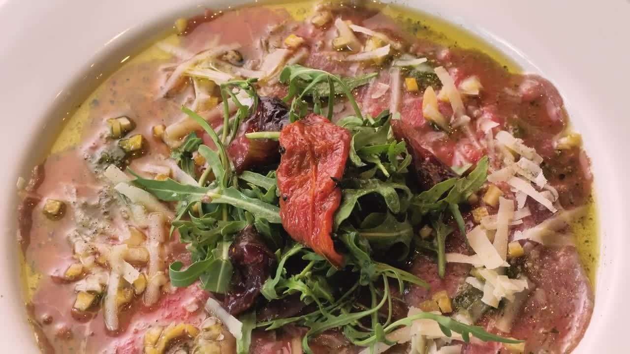 Download Free Stock Video Veal Carpaccio Live Wallpaper