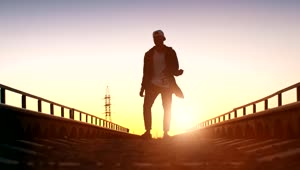 Free Stock Video Urban Boy Dancing During A Sunset Live Wallpaper