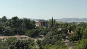 Free Stock Video Typical Temple Of The Greco Roman Civilization Live Wallpaper