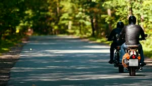 Free Stock Video Two Motorcyclists Going On A Road In Nature Live Wallpaper