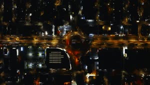 Free Stock Video Two Level Roundabout In A City At Night Live Wallpaper
