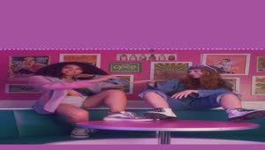 Free Stock Video Two Happily Girls In A Retro Restaurant Hanging Out Live Wallpaper
