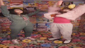 Free Stock Video Two Girls Having Fun With Toy Hoops Cereal Live Wallpaper