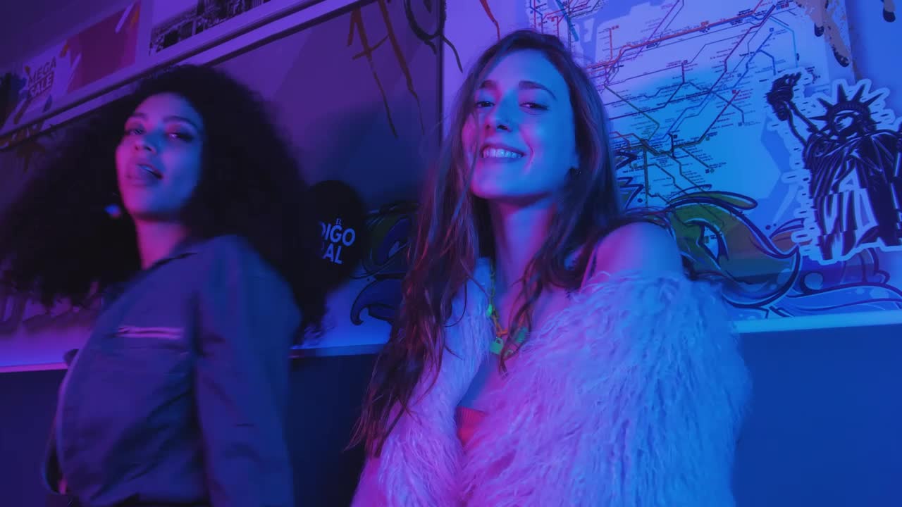 Download Free Stock Video Two Girls Having Fun And Dancing Live Wallpaper