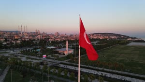 Free Stock Video Turkey Flag On Top Of A City Live Wallpaper