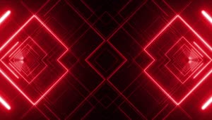 Free Stock Video Tunnels Made Of Forms With Lines Of Red Light Live Wallpaper