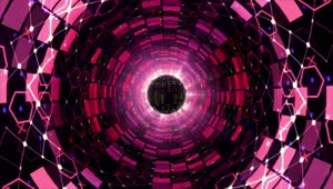 Free Stock Video Tunnel With Walls Of Lights With Pink Twinkling Shapes Live Wallpaper