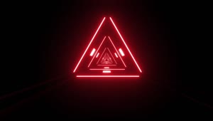 Free Stock Video Tunnel Of Triangles Of Blinking Red Light Live Wallpaper