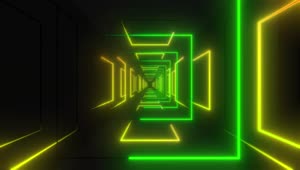 Free Stock Video Tunnel Made Of Yellow And Green Light Live Wallpaper