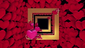 Free Stock Video Traversing Square Shaped Frames And Small Hearts Live Wallpaper