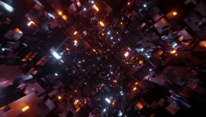 Free Stock Video Traveling Through A Tunnel Of Black Cubes In D Live Wallpaper