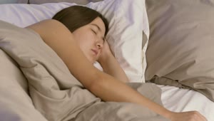 Free Stock Video Young Woman Waking Up In Her Bed Live Wallpaper