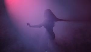 Free Stock Video Young Woman Dancing Under A Cloud Of Smoke And A Live Wallpaper