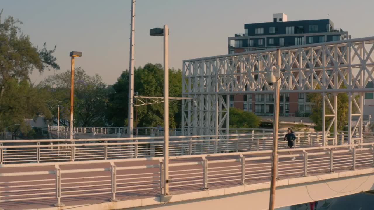 Download Free Stock Video Young Sportswoman Running Outdoors Live Wallpaper