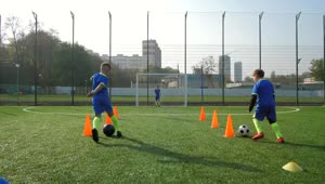 Free Stock Video Young Soccer Players Training Live Wallpaper