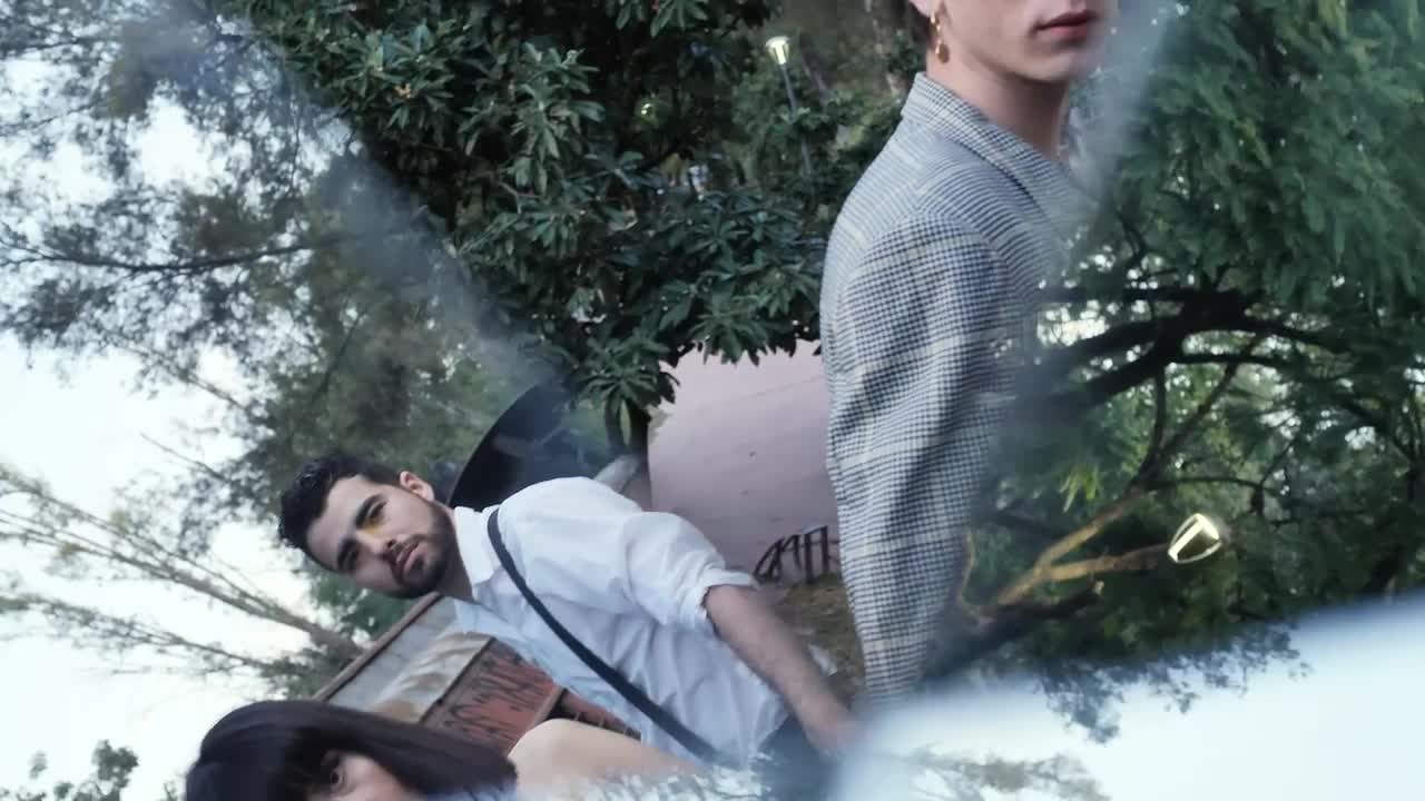 Download Free Stock Video Young People In An Old Station Seen In A Prism Live Wallpaper